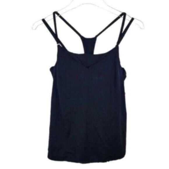 Athleta Seascape Tankini Swim Tank UPF 50+ Black Beach Vacation Pool 34 B/C - Picture 4 of 8